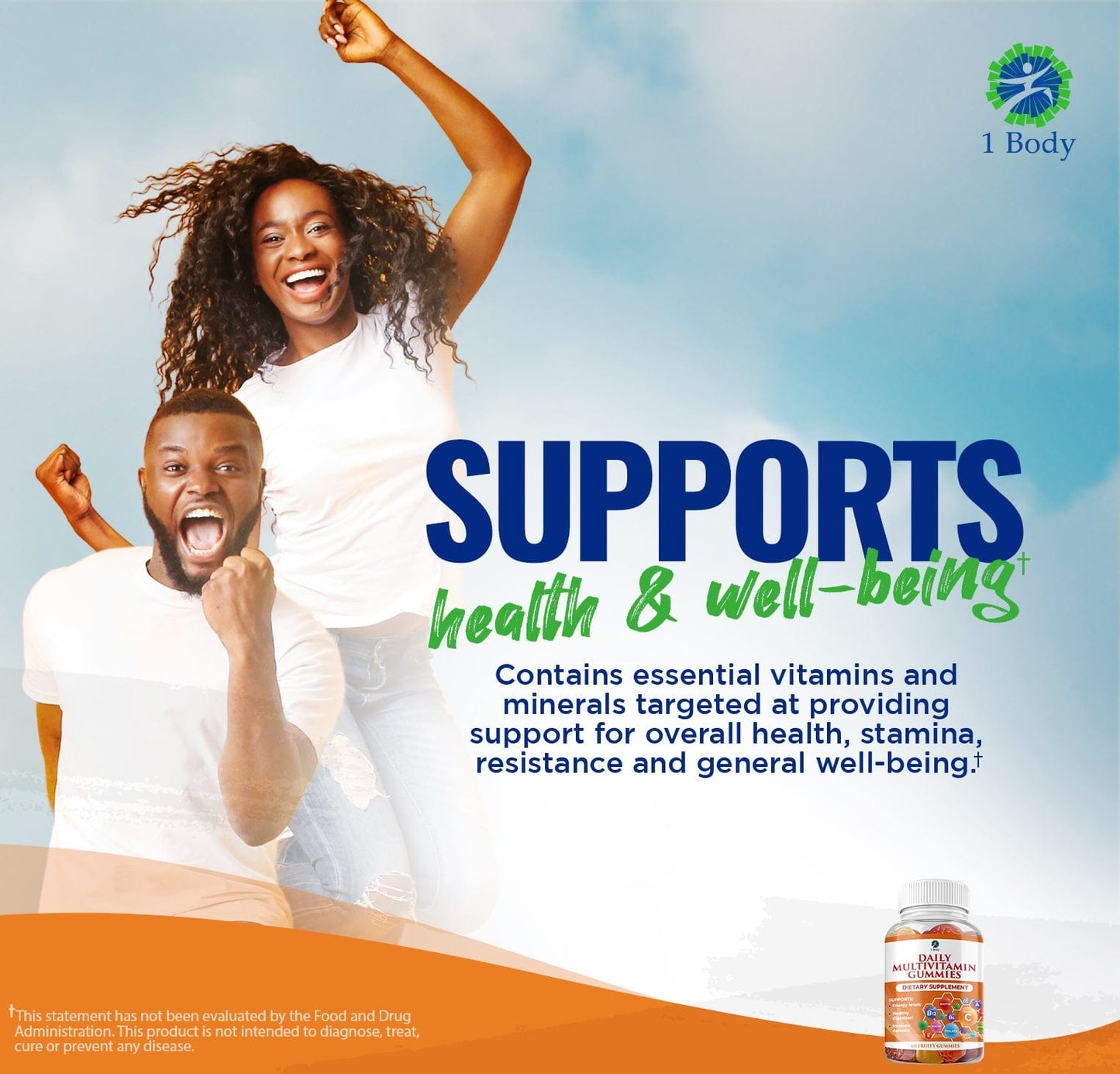 Daily Multivitamin Gummies with Folate