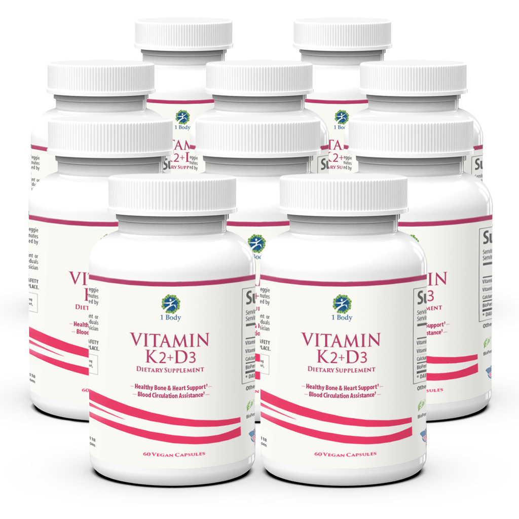 K2 + D3 Supplement ~ 10X Bundle - 1 Body