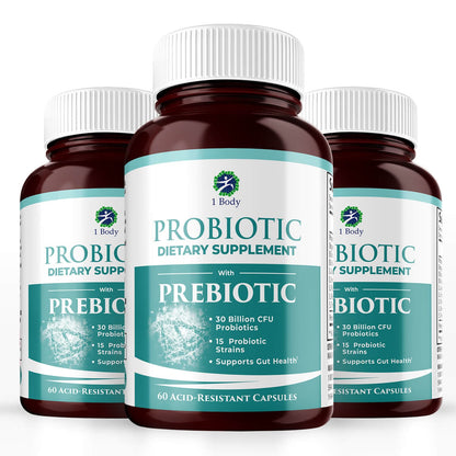 Probiotic - 30 Billion CFU - 15 Strains