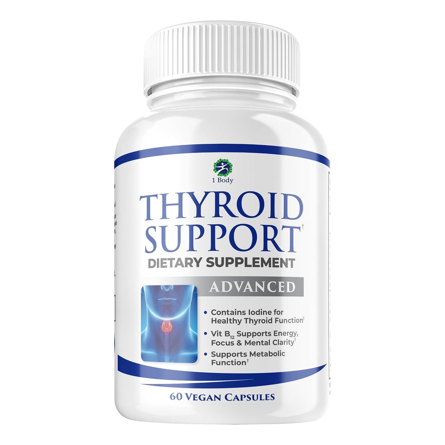 Thyroid Support Supplement | Vegan Capsule | 1 Body