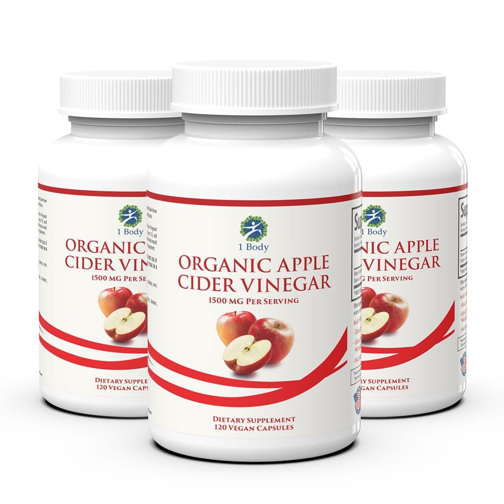 Organic Apple Cider Vinegar - 3 Bottles ~ 33% OFF - 1 Body