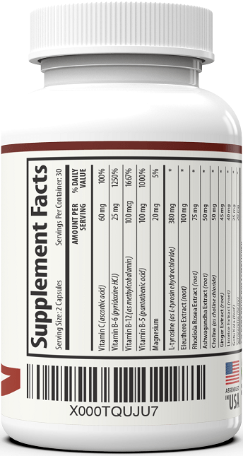 Addrenal Support Supplement Facts