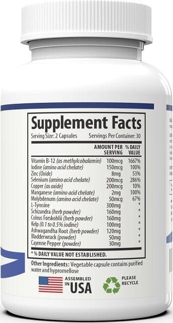 Thyroid Support - 4 bottles 30 Day Protocol - 1 Body