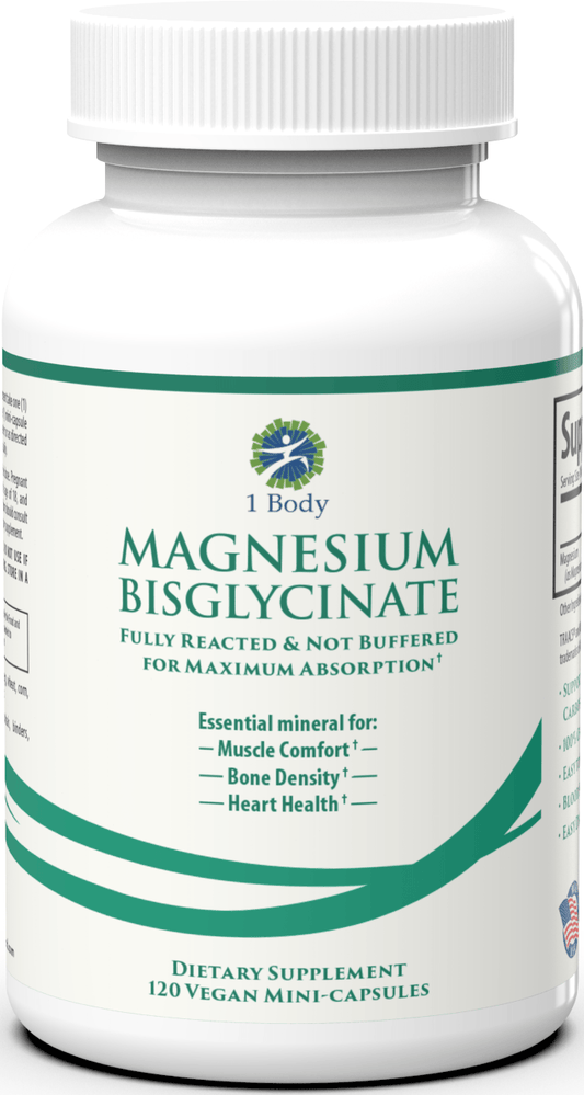Magnesium Bisglycinate Capsules - 120 Count - 25% OFF - Sub - 1 Body