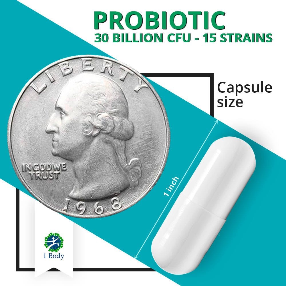 Probiotic - 30 Billion CFU - 12x Bundle - 1 Body